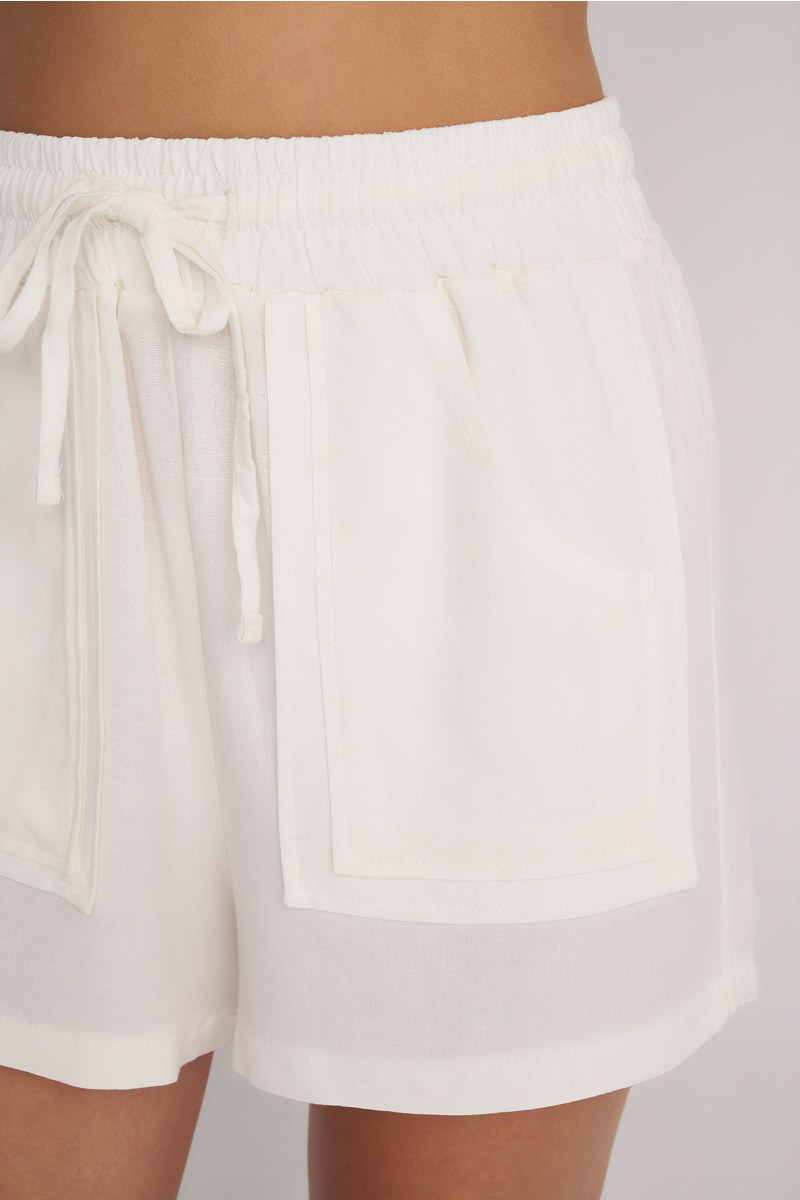 LINEN SHORTS WITH PATCH POCKETS-24810151-102