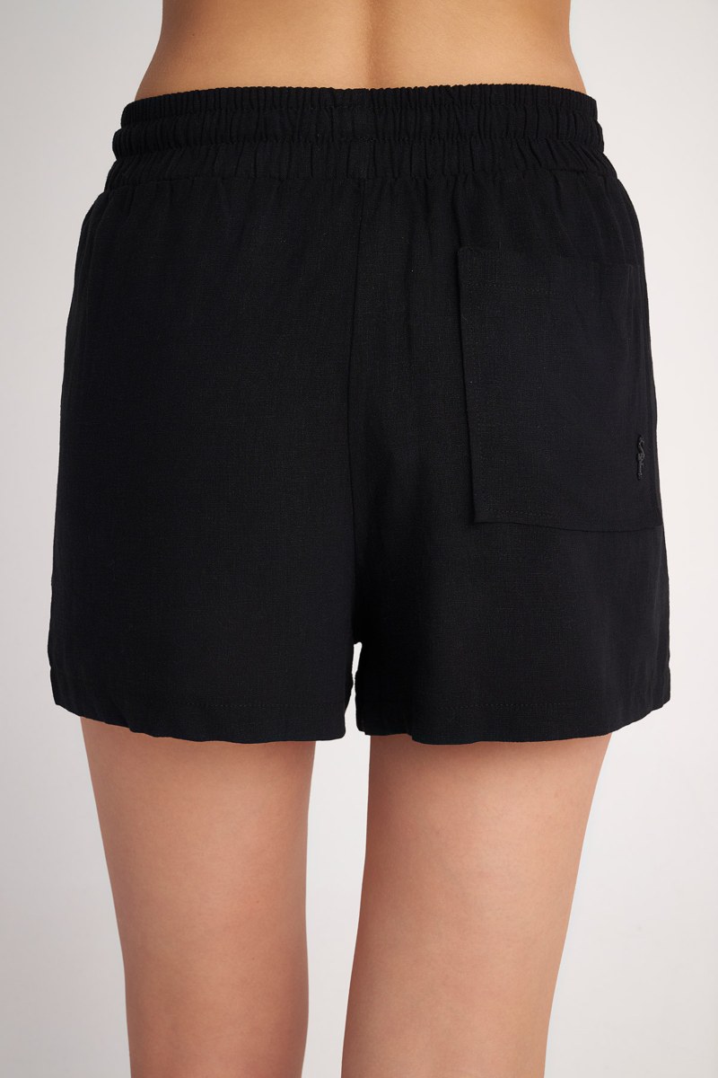 LINEN SHORTS WITH PATCH POCKETS-24810151-110