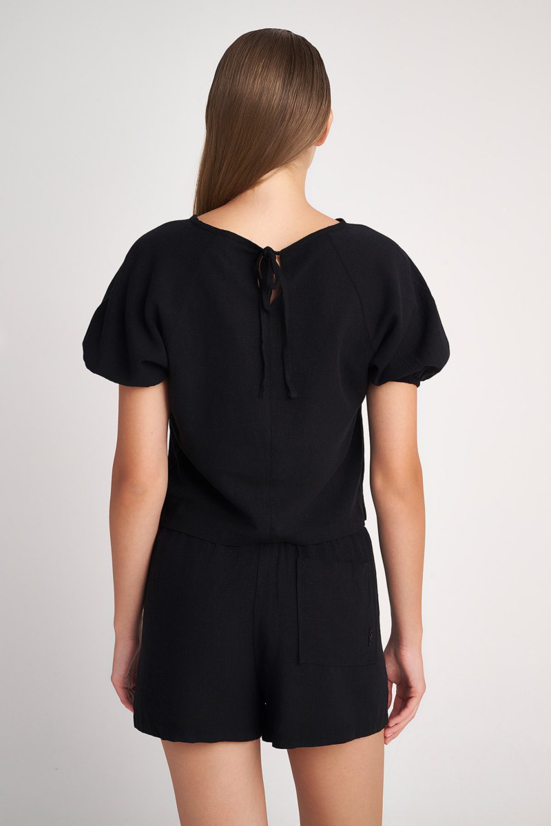 LINEN SHORTS WITH PATCH POCKETS-24810151-110