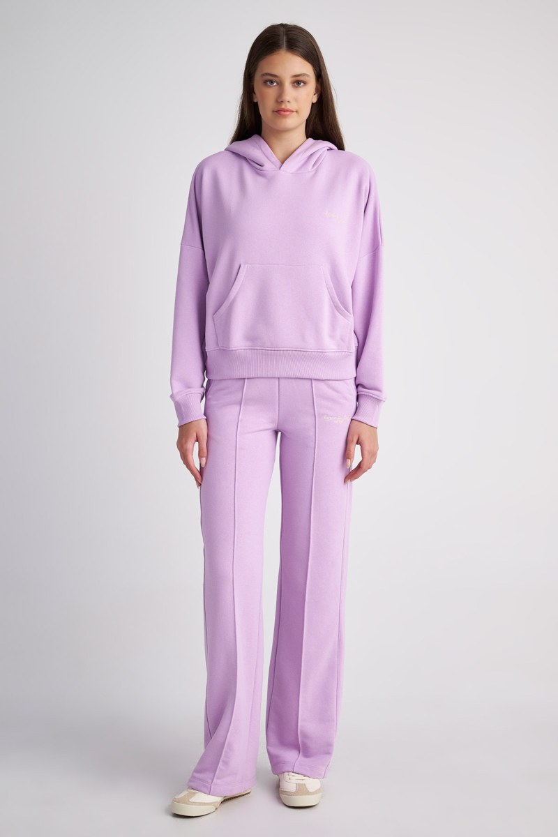 HIGH WAISTED COTTON PANTS WITH OUTER SEAM-24811068-803