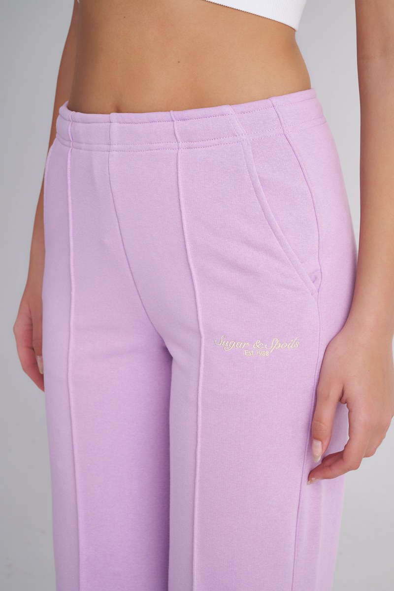 HIGH WAISTED COTTON PANTS WITH OUTER SEAM-24811068-803