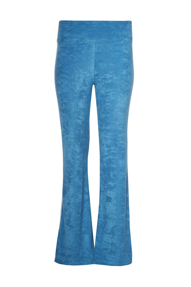 HIGH-WAISTED TERRY PANTS WITH SLIT HEMS-24811086-423