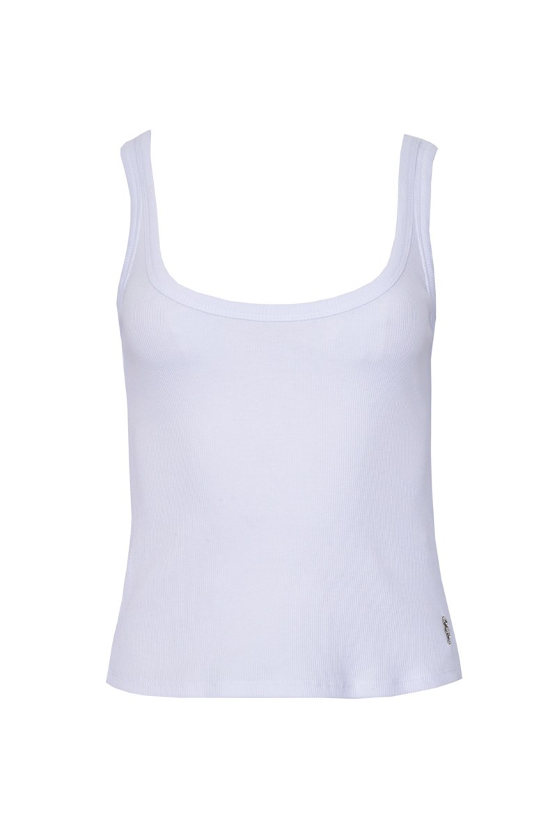 ELASTIC RIBBED TANK TOP-24812017-100