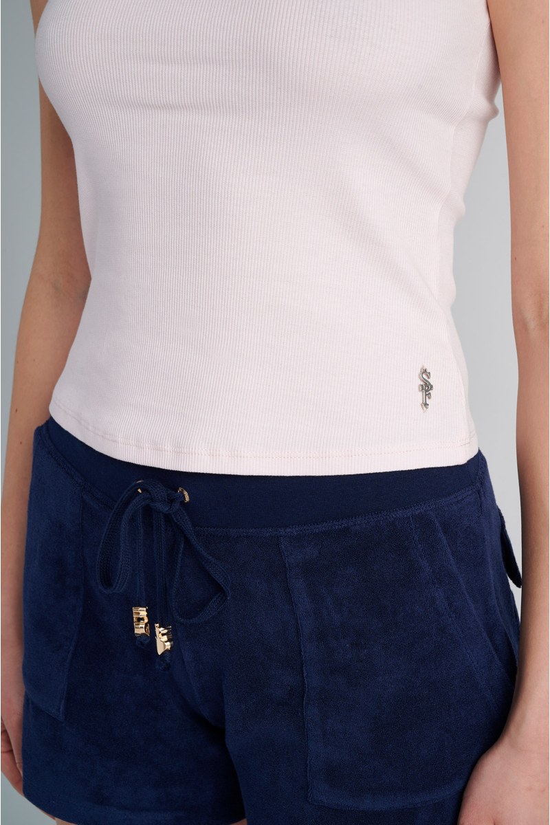 ELASTIC RIBBED TANK TOP-24812017-874