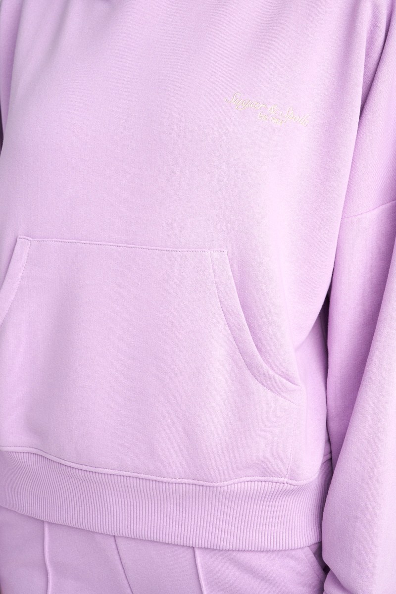 COTTON CROPPED HOODIE-24812064-803