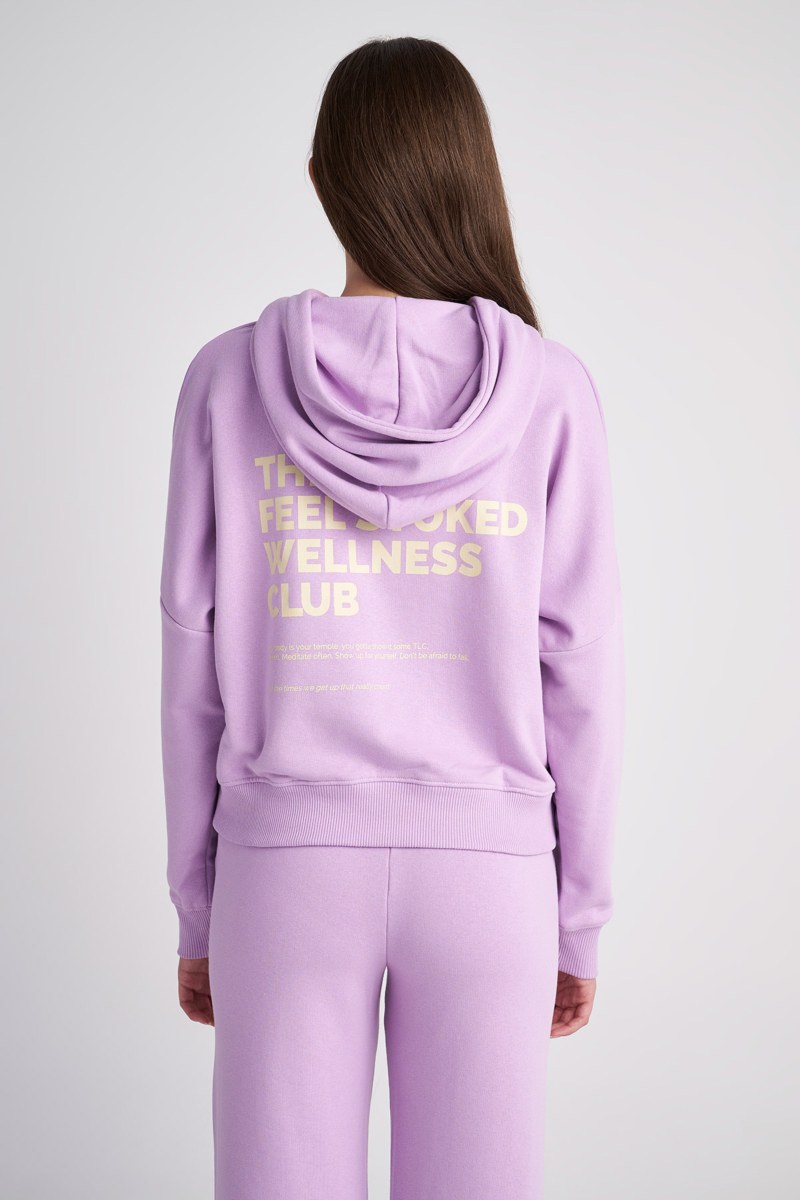 COTTON CROPPED HOODIE-24812064-803