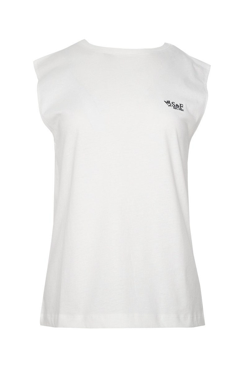 PRINTED COTTON SLEEVELESS TOP-24812070-102