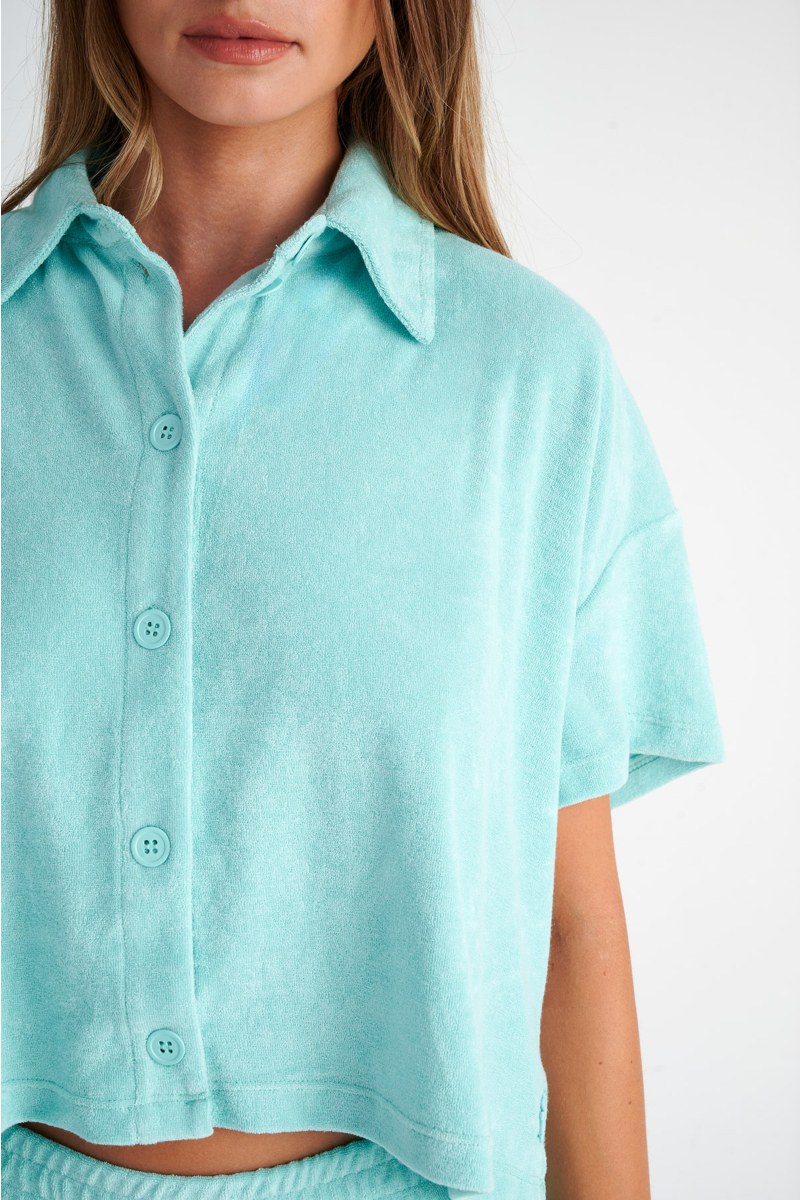 ΚΟΝΤΗ ΠΕΤΣΕΤΕ ΜΠΛΟΥΖΑ/ΠΟΥΚΑΜΙΣΟ ΣΕ ΦΑΡΔΙΑ ΓΡΑΜΜΗ-24812097-421