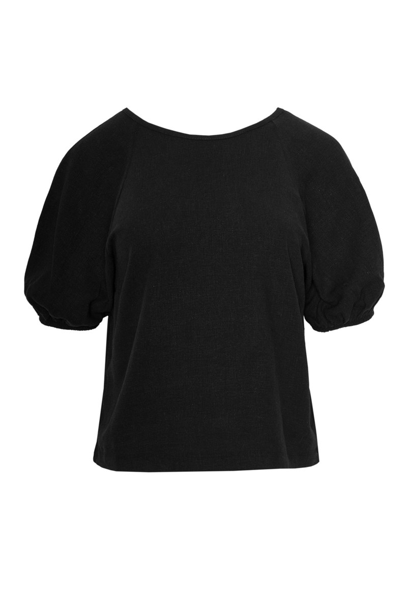 ΜΟΝΟΧΡΩΜΗ ΛΙΝΗ ΜΠΛΟΥΖΑ ΜΕ ΦΟΥΣΚΩΤΑ ΜΑΝΙΚΙΑ-24812151-110