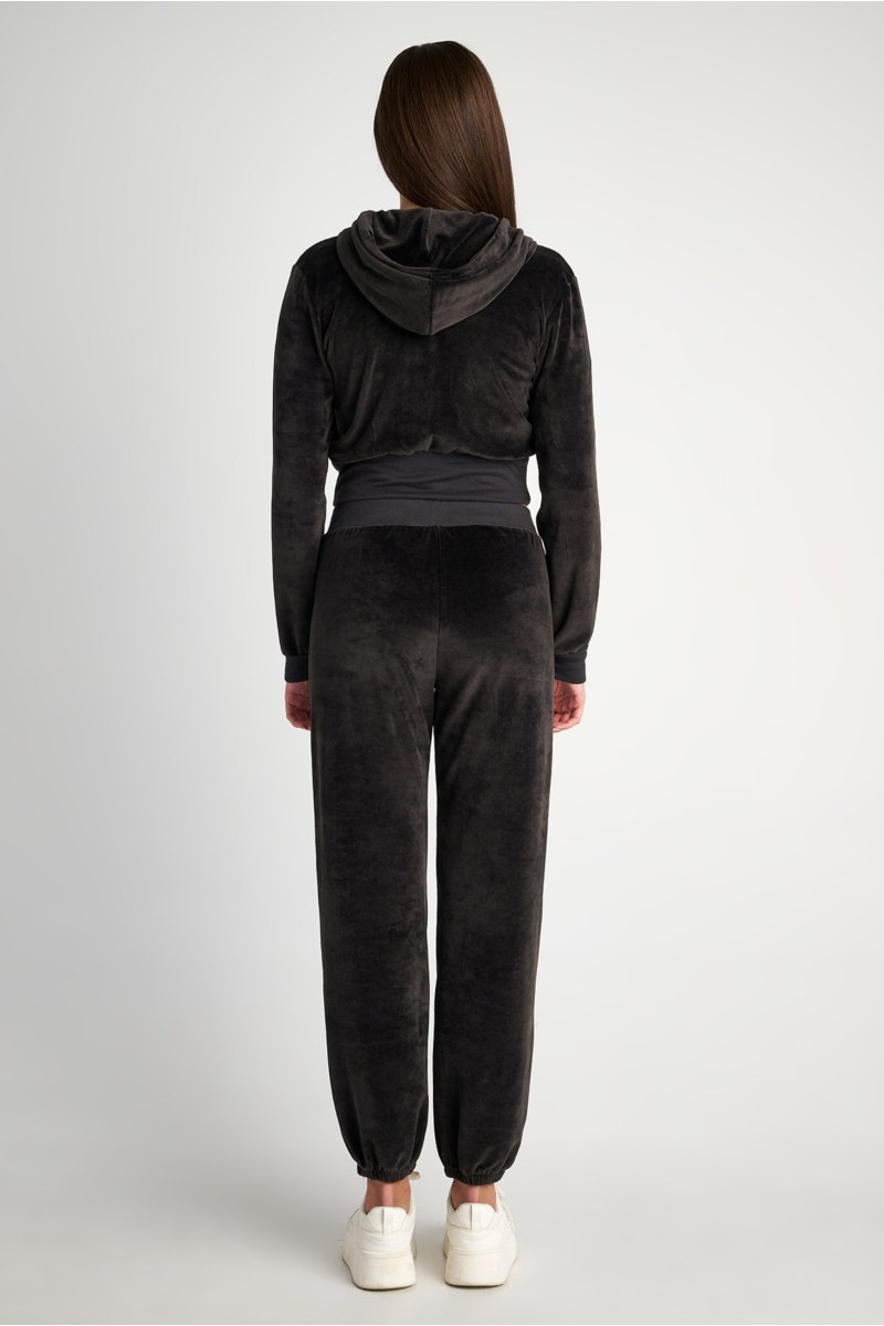 VELOUR CROPPED JACKET WITH SATIN PATCH POCKETS-24813035-206