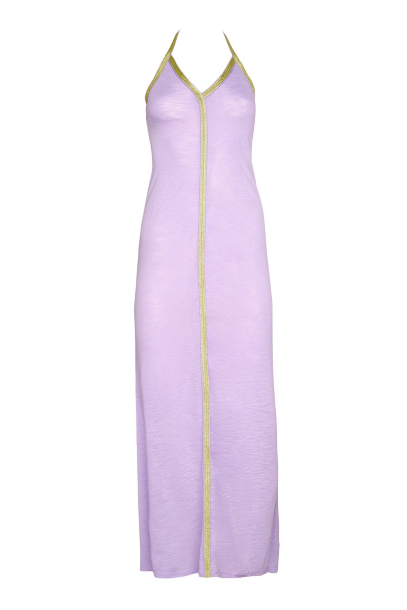 HALTERNECK MAXI DRESS IN LOOSE FIT-24814014-800