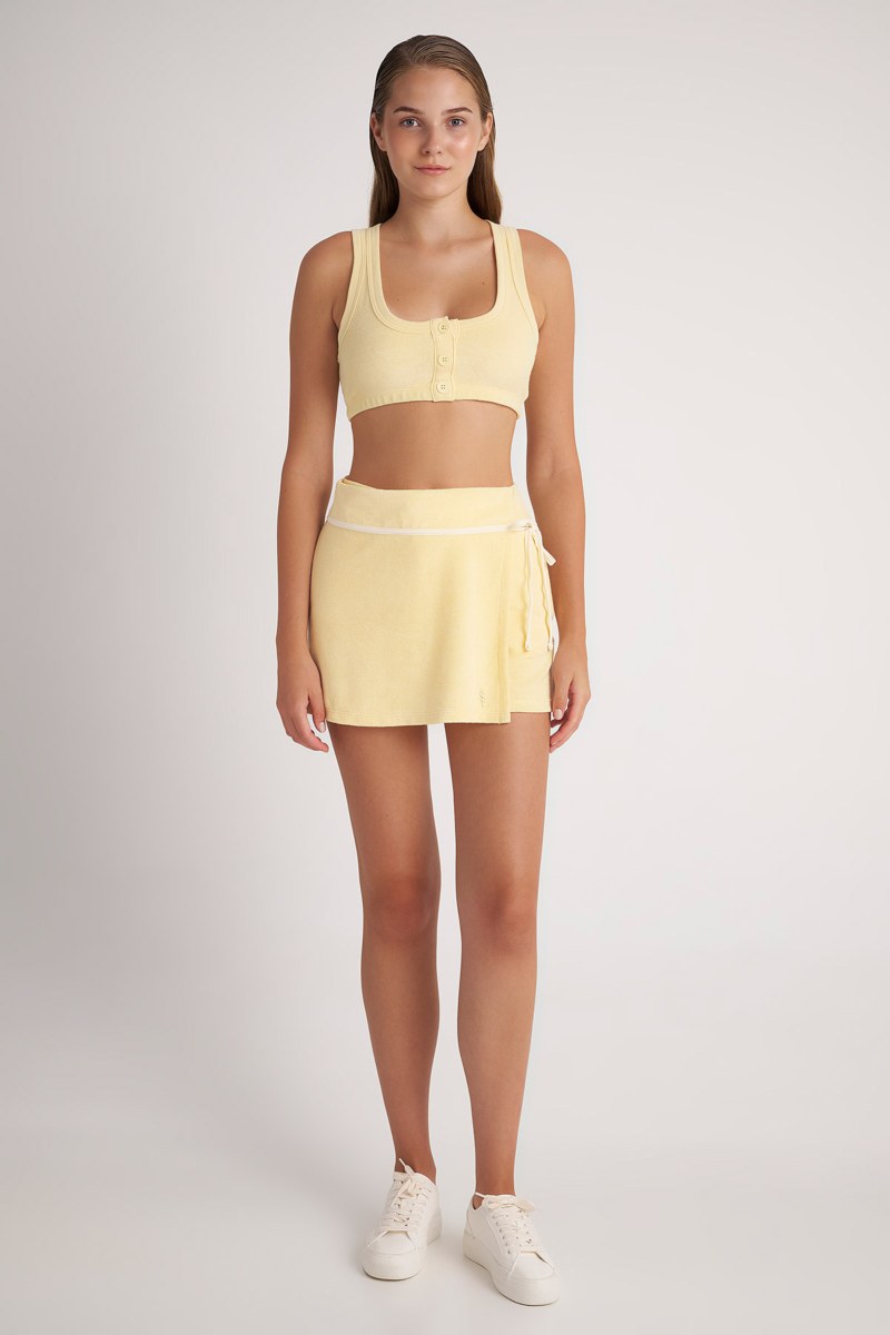 MONOCHROME WRAP TERRY SKORT-24814095-948