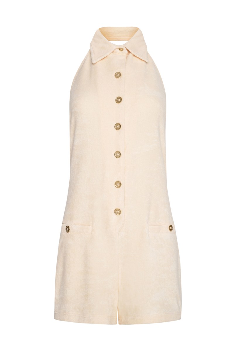 SLEEVELESS TERRY JUMPSUIT WITH COLLAR-24816090-108