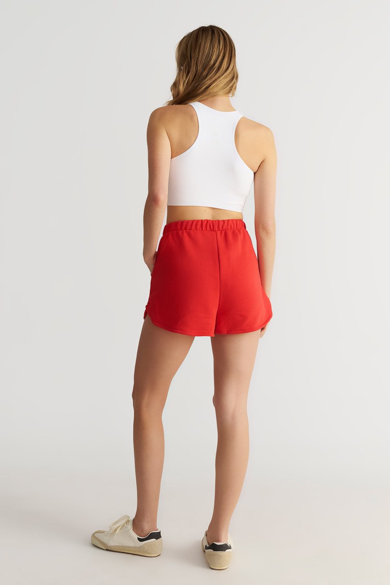 SEAMLESS HALTER CROPPED RIBBED TOP-24818010-100
