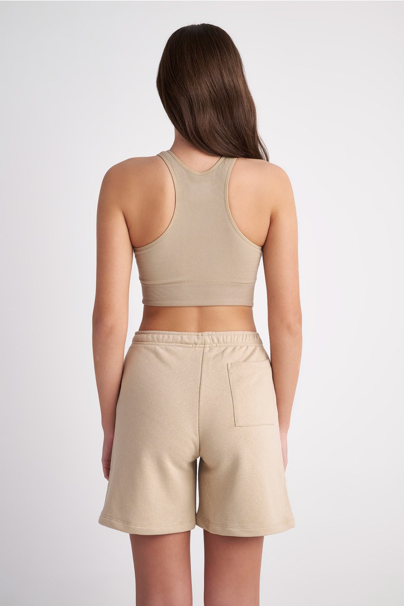 SEAMLESS HALTER CROPPED RIBBED TOP-24818010-301