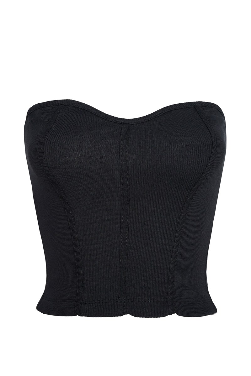 CORSET-INSPIRED CROPPED RIBBED TOP-24818076-110