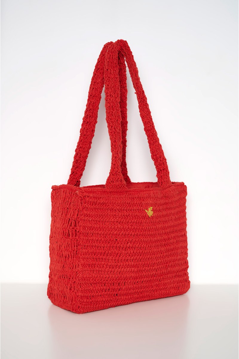 MONOCHROME CROCHET TOTE BAG-24819042-623
