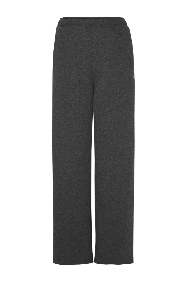 COTTON BASIC FLARED PANTS WITH INNER SOFT FLEECE FABRIC-24831120-214