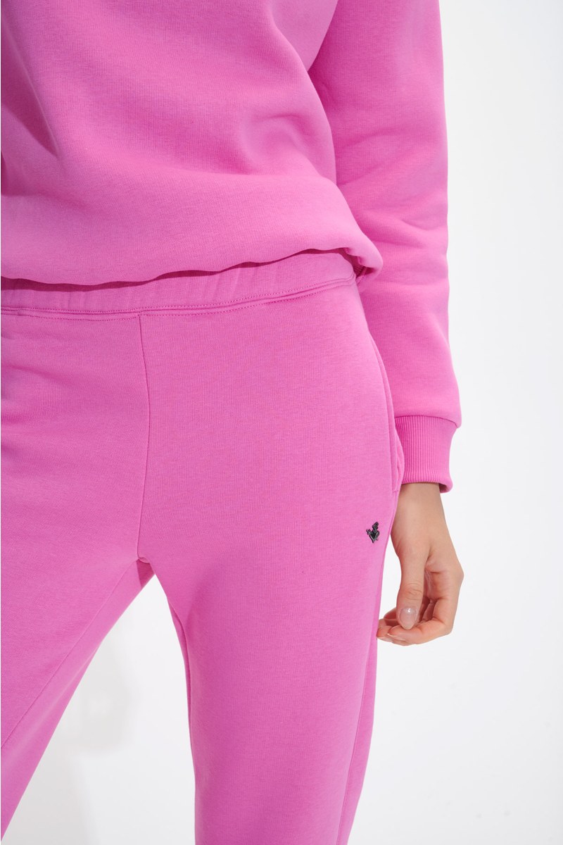 COTTON BASIC JOGGER PANTS WITH INNER SOFT FLEECE FABRIC-24831121-713