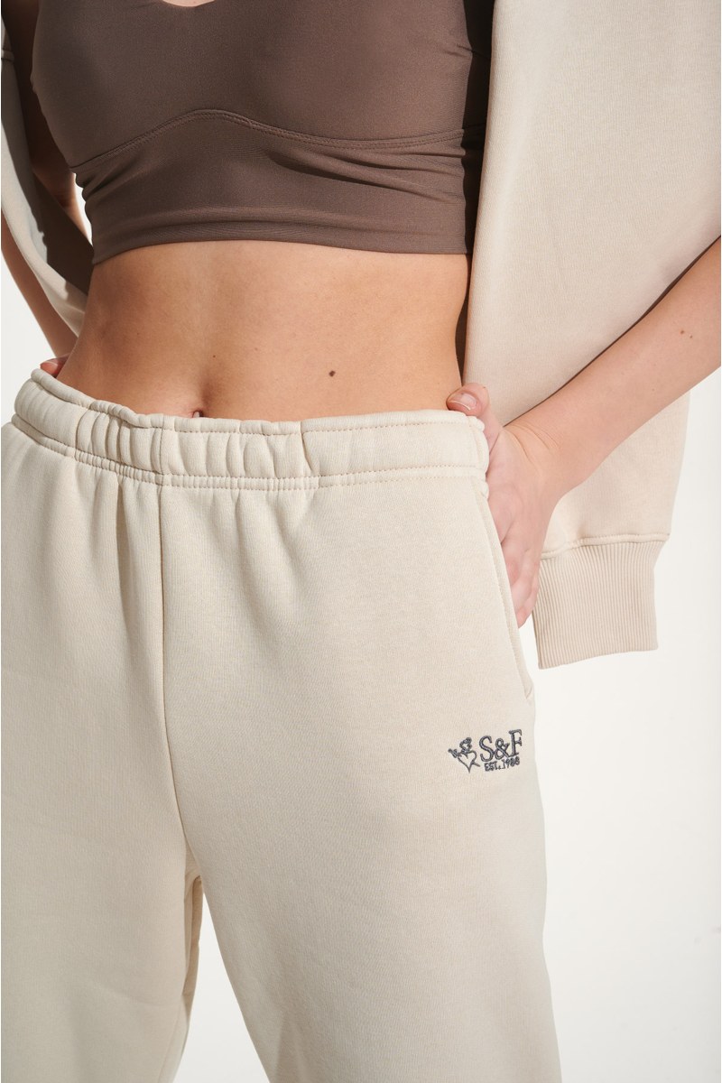 HIGH WAISTED COTTON CUFFED PANTS-24831250-103