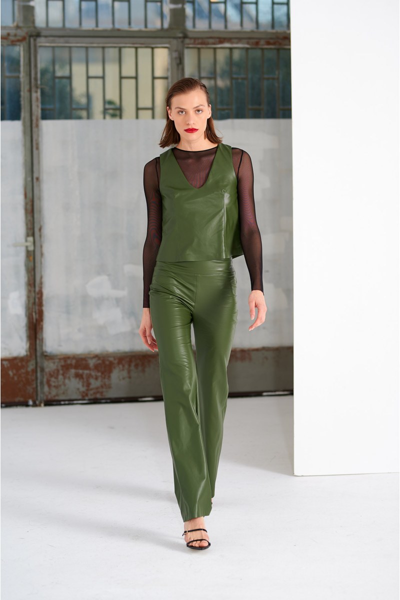 FAUX LEATHER HIGH WAISTED PANTS-24831277-521