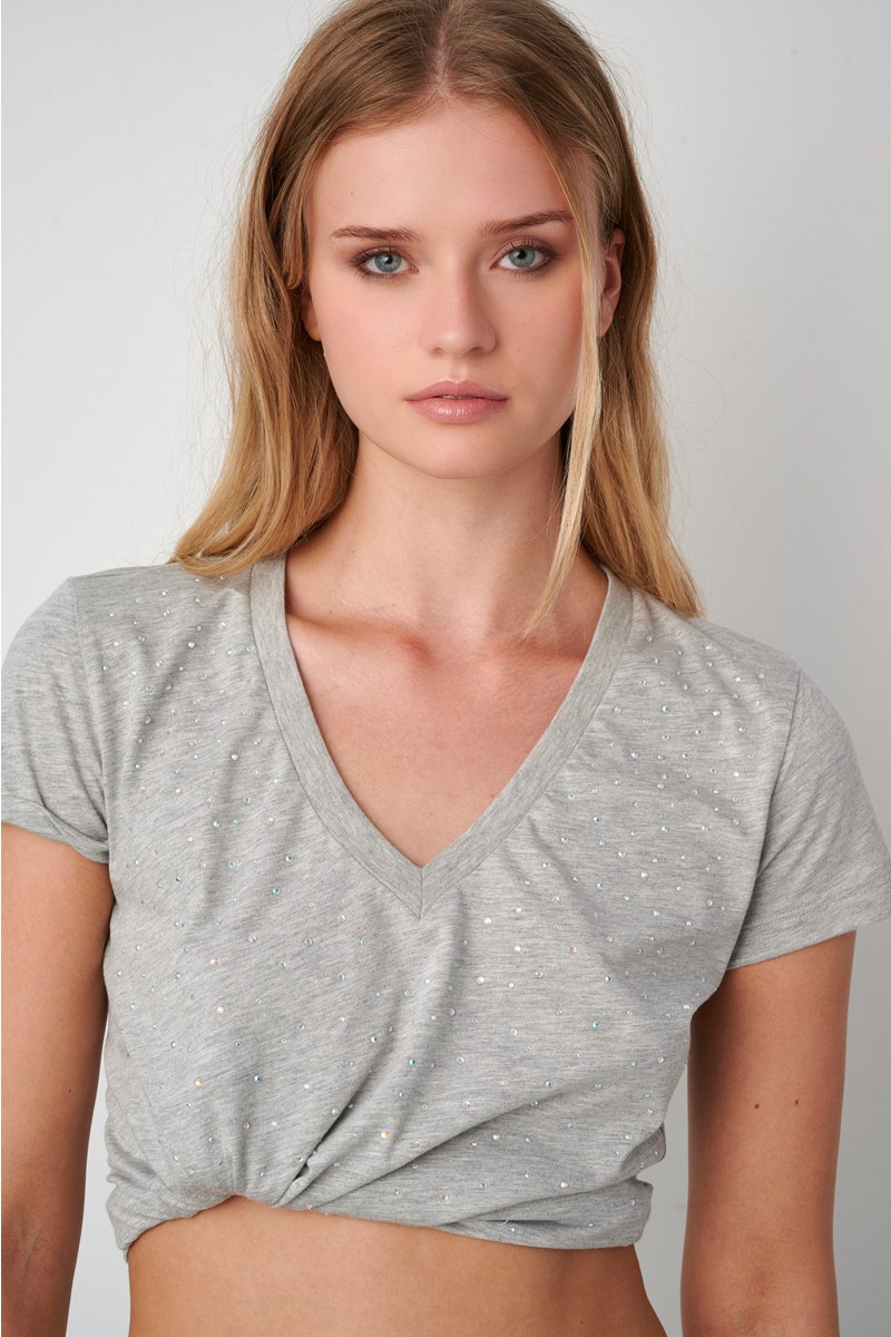 T-SHIRT WITH SPARKLING STRASS-24832109-210