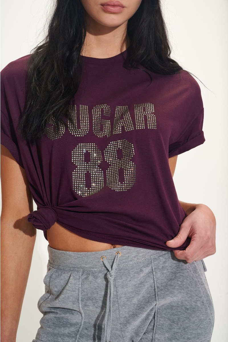 ORGANIC COTTON STRASS EMBELLISHED T-SHIRT-24832256-635