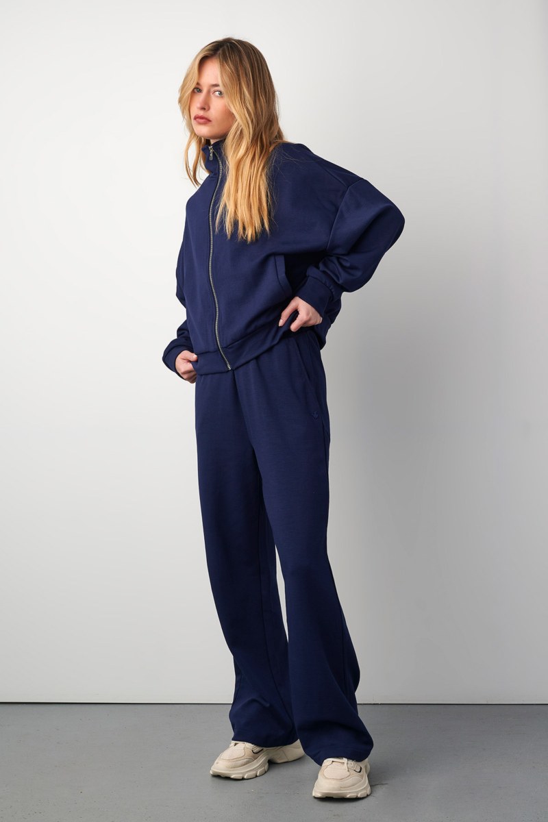 COLLAR ZIPPED MODAL JACKET-24833021-852