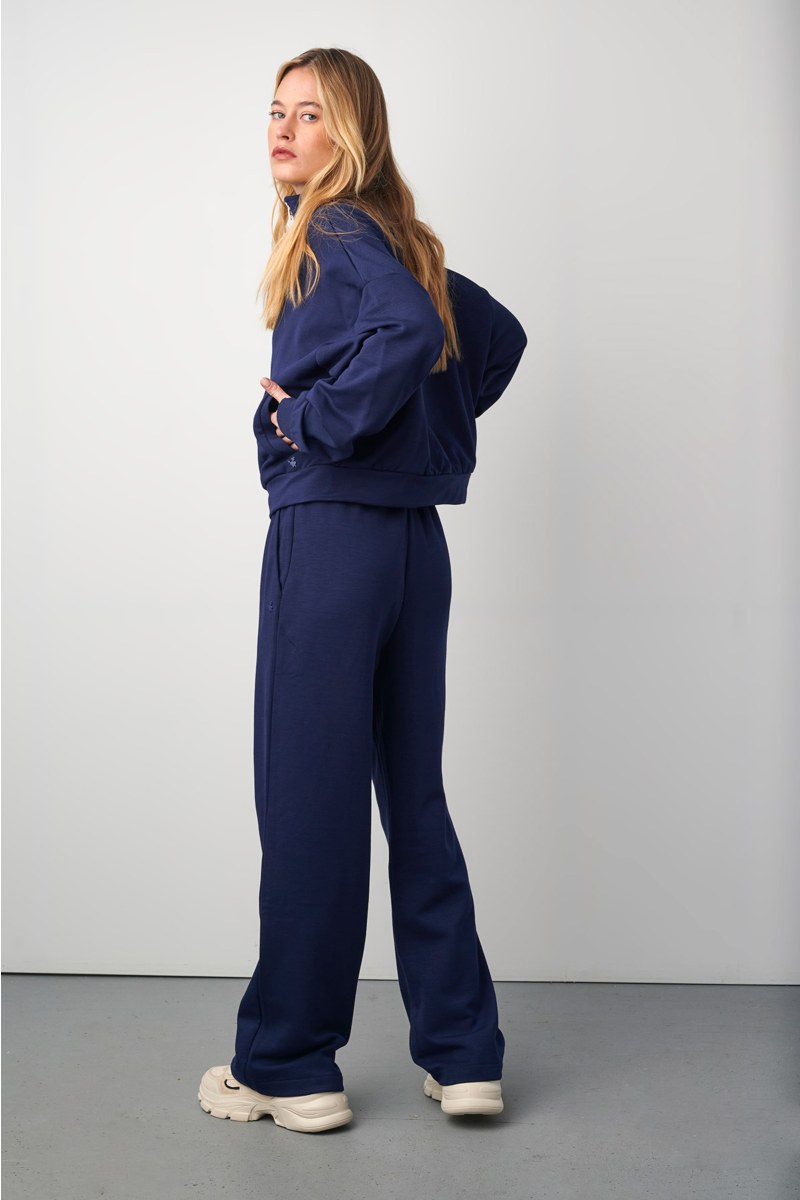 COLLAR ZIPPED MODAL JACKET-24833021-852