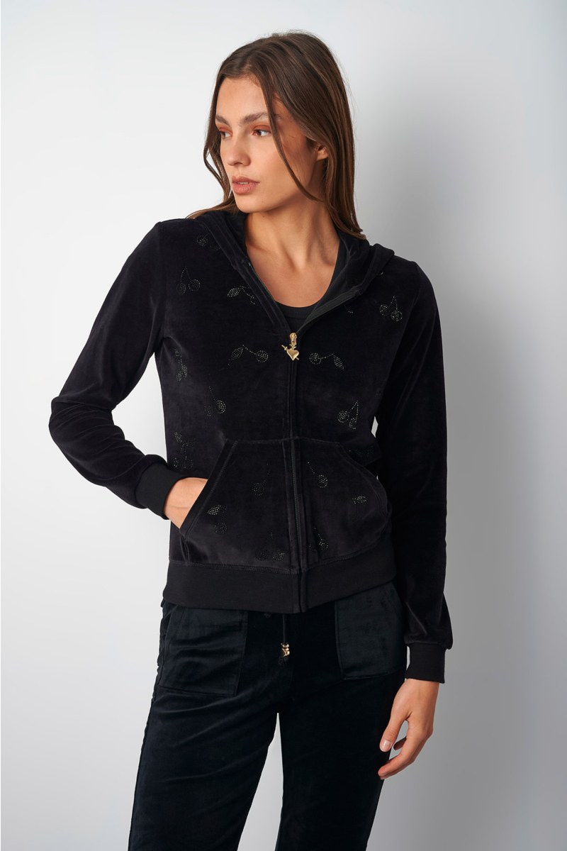 EMBELLISHED VELOUR JACKET-24833031-110