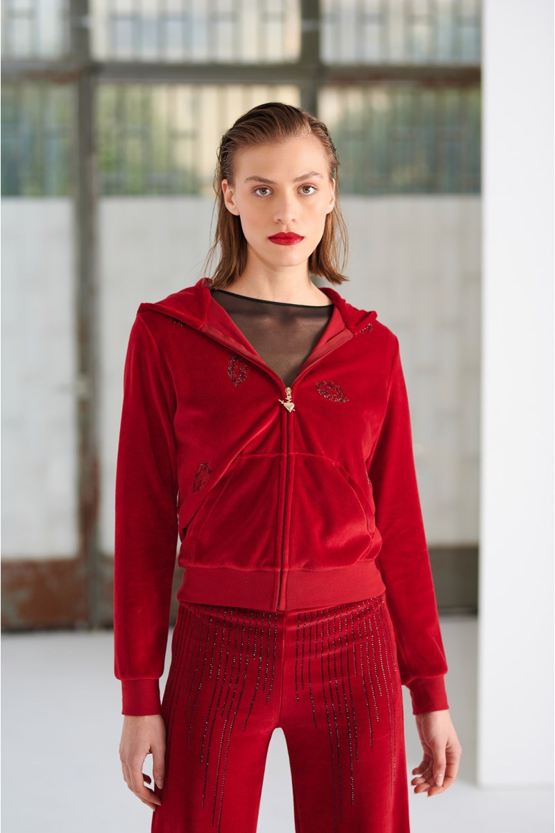 EMBELLISHED VELOUR JACKET-24833045-632