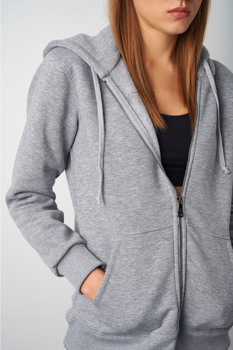 BASIC COTTON HOODED JACKET WITH INNER SOFT FLEECE FABRIC-24833070-211