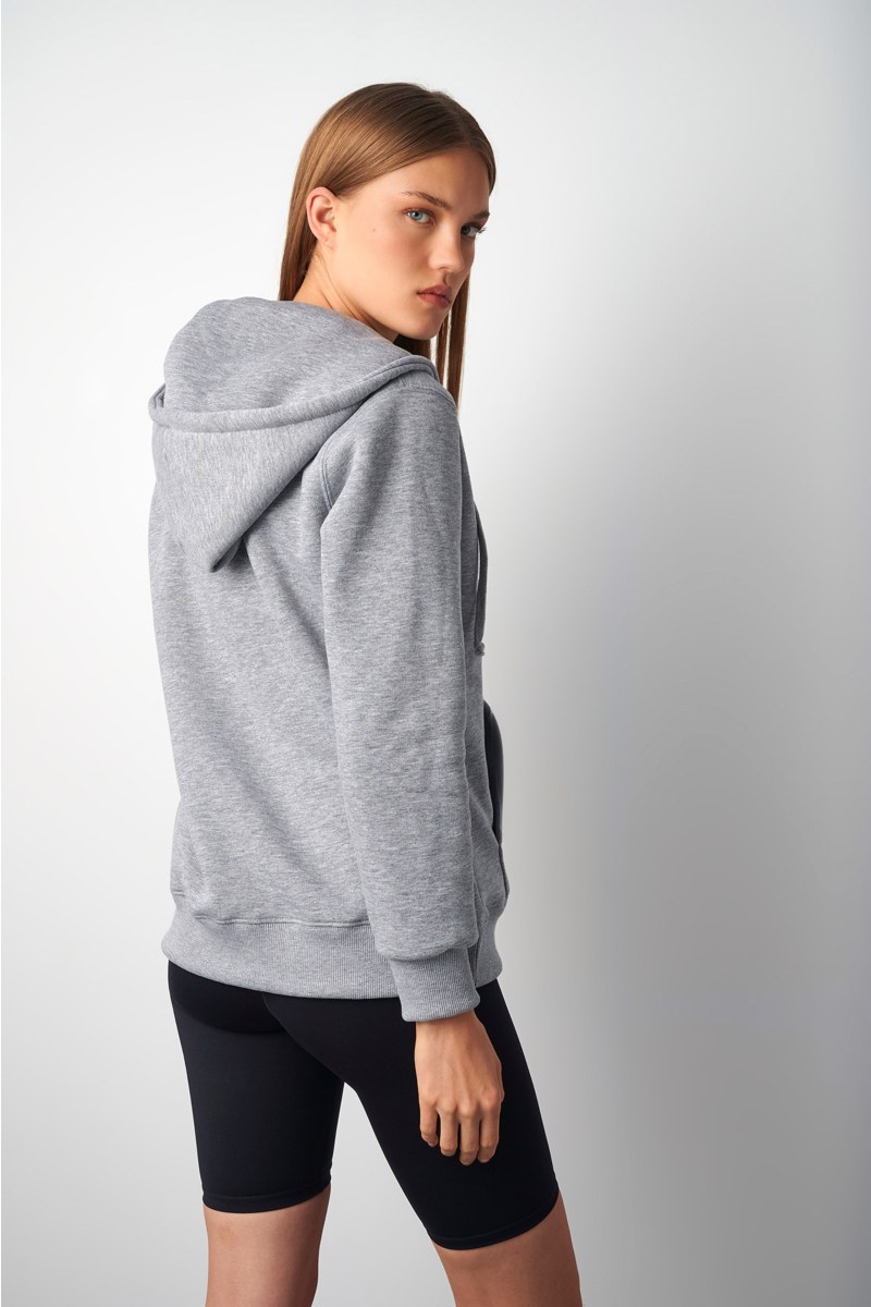 BASIC COTTON HOODED JACKET WITH INNER SOFT FLEECE FABRIC-24833070-211