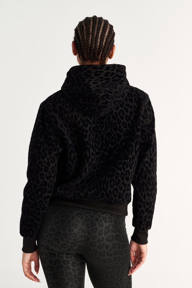 LEOPARD PRINTED OVERSIZED HOODIE COTTON JACKET-24833383-110