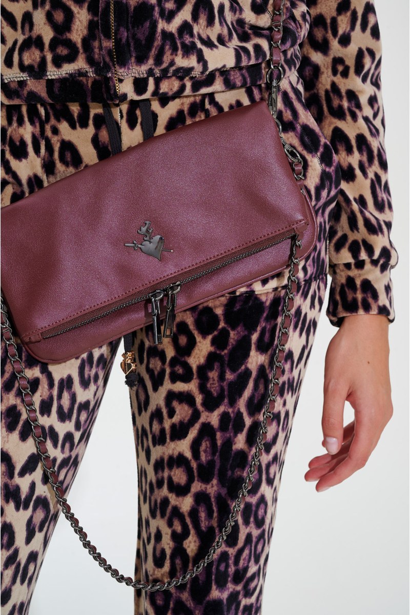 SHOULDER BAG WITH DETACHABLE DECORATIVE CHAIN-24839021-635