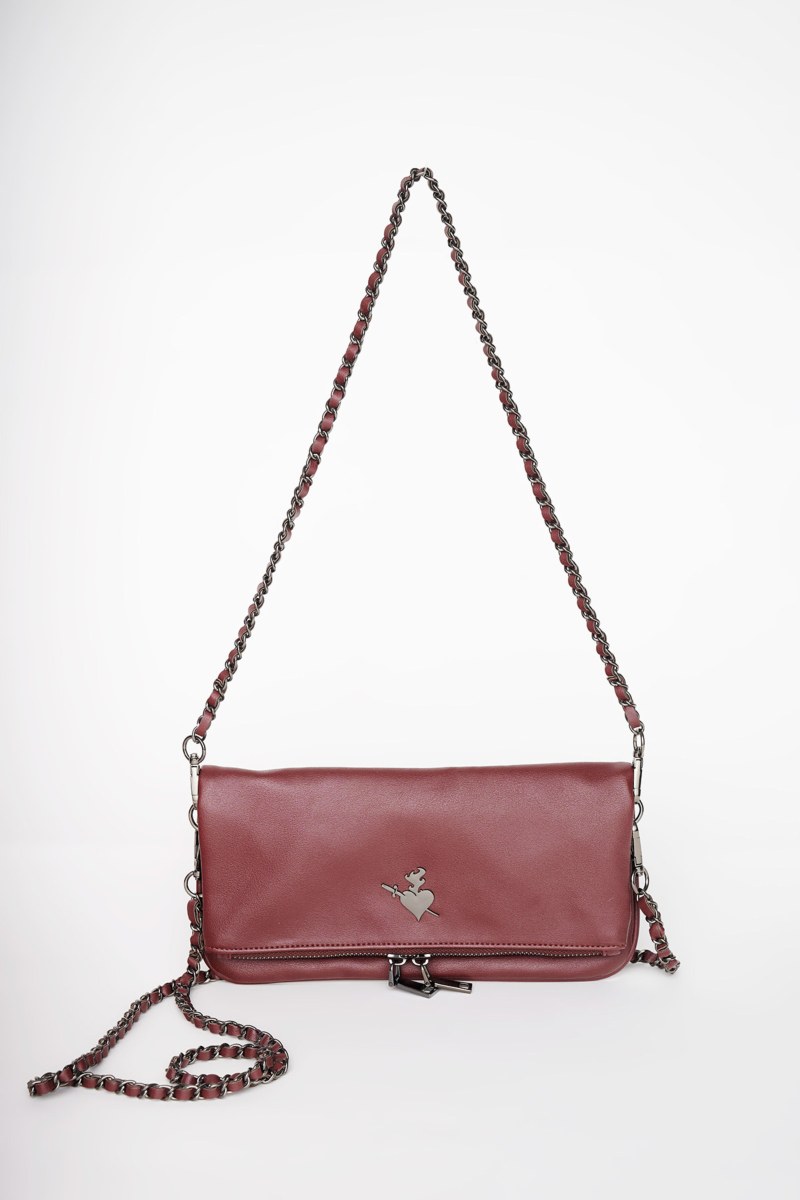 SHOULDER BAG WITH DETACHABLE DECORATIVE CHAIN-24839021-635