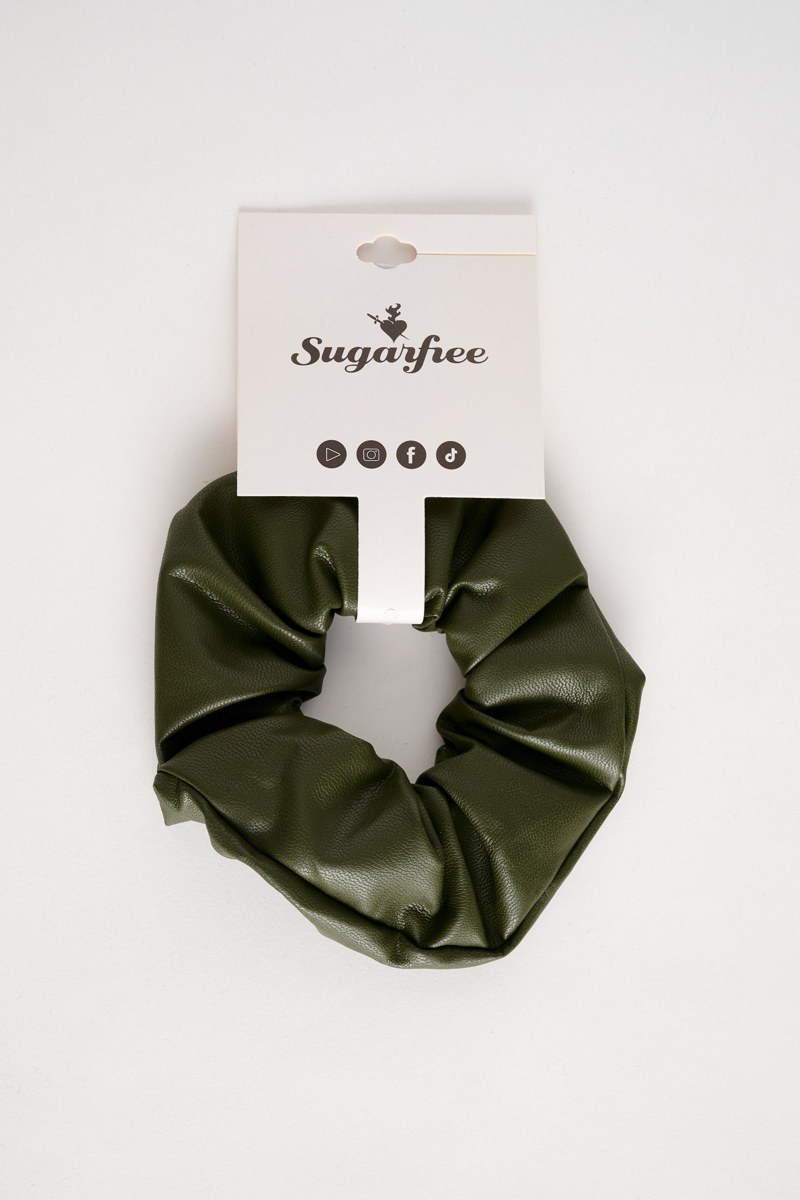 ΛΑΣΤΙΧΑΚΙ ΜΑΛΛΙΩΝ SCRUNCHIE ΣΕ ΔΕΡΜΑΤΙΝΗ ΥΦΗ-24839050-521