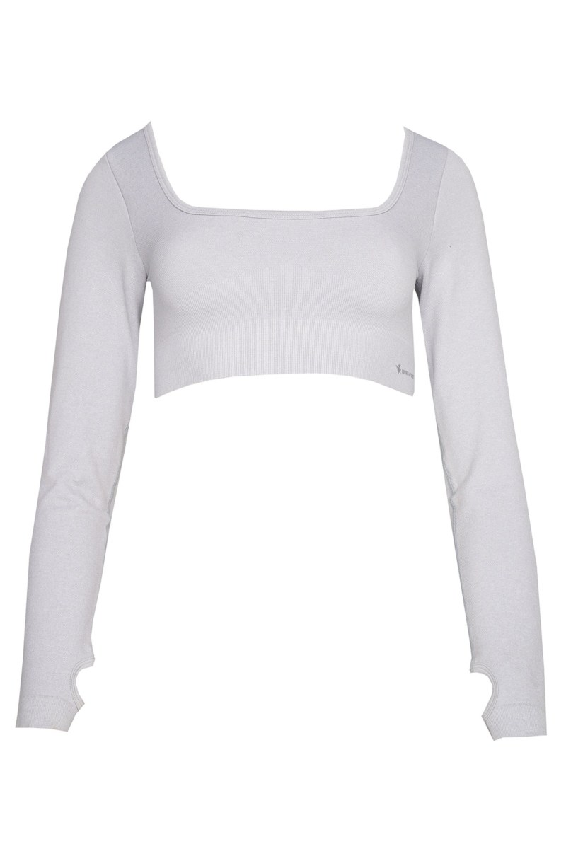 SEAMLESS ΑΘΛΗΤΙΚΗ ΚΟΝΤΗ ΜΠΛΟΥΖΑ ΜΕ ΛΕΠΤΟΜΕΡΕΙΑ ΣΤΟΥΣ ΑΝΤΙΧΕΙΡΕΣ-24848064-102