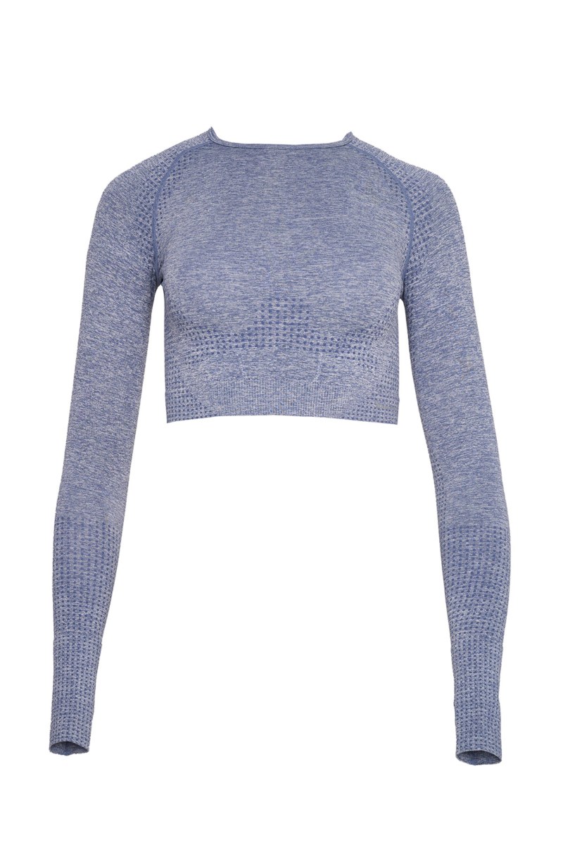 SEAMLESS ΑΘΛΗΤΙΚΗ ΚΟΝΤΗ ΜΠΛΟΥΖΑ ΜΕ ΛΕΠΤΟΜΕΡΕΙΑ ΣΤΟΥΣ ΑΝΤΙΧΕΙΡΕΣ-24848066-200