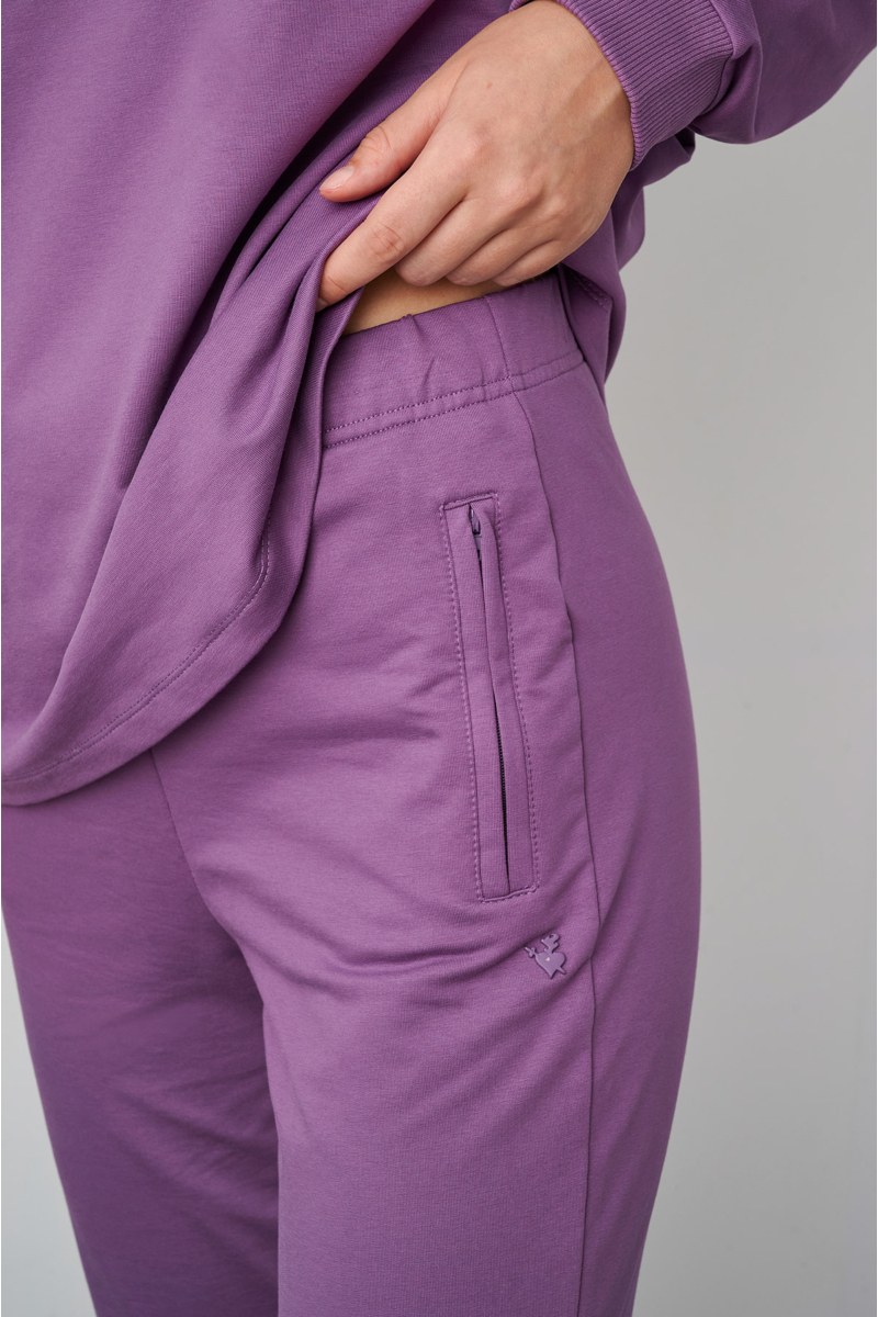 COTTON JOGGER PANTS WITH ZIPPED POCKETS-24861083-823