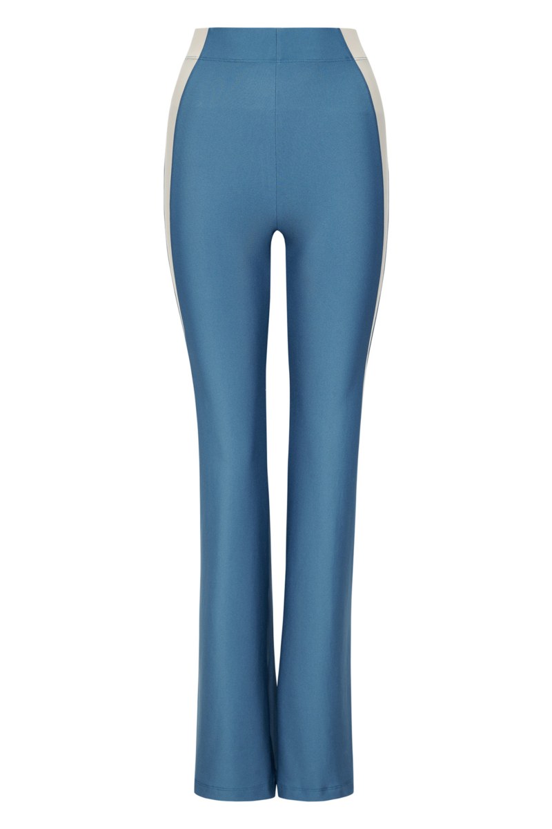 HIGH WAIST STRIPED SPORTS PANTS-24861096-936