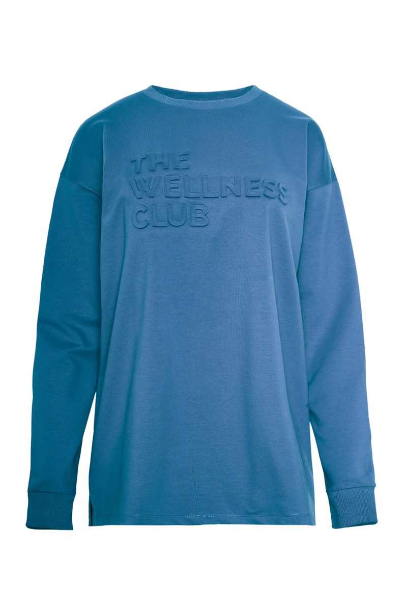 EMBOSSED PRINT OVERSIZED COTTON SWEATSHIRT-24862085-936