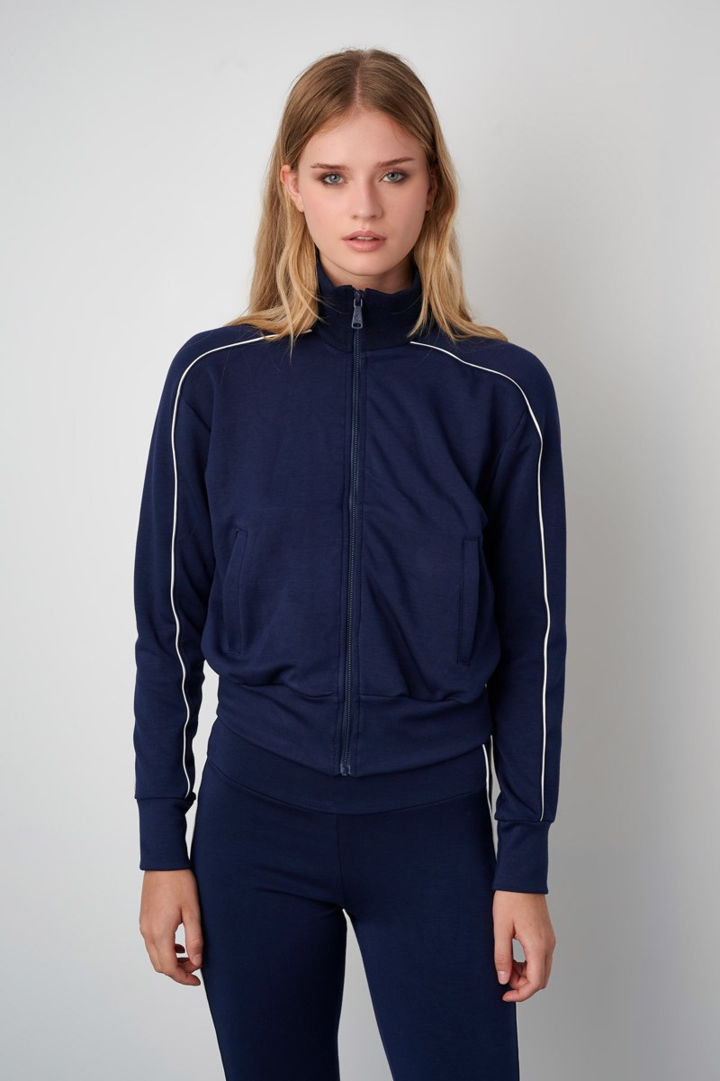 CONTRAST PIPING SOFT LIGHT TOUCH JACKET-24863060-816