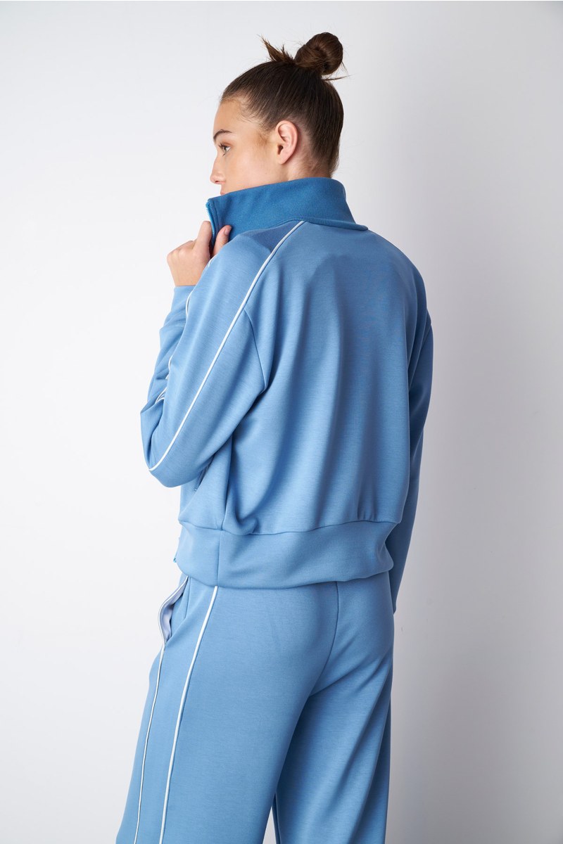 CONTRAST PIPING SOFT LIGHT TOUCH JACKET-24863060-936