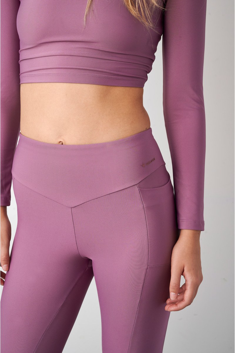 HIGH WAISTED MONOCHROME SPORTS LEGGINGS WITH POCKET-24865097-845