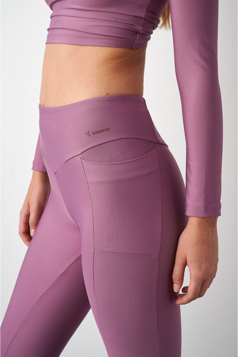 HIGH WAISTED MONOCHROME SPORTS LEGGINGS WITH POCKET-24865097-845