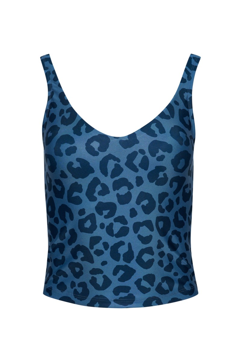 LEOPARD PRINTED SPORTS CROP TOP WITH INNER CUPS-24868098-936