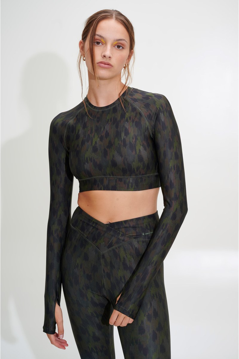 SPORTS CROP TOP WITH THUMB DETAILS-24868099-525