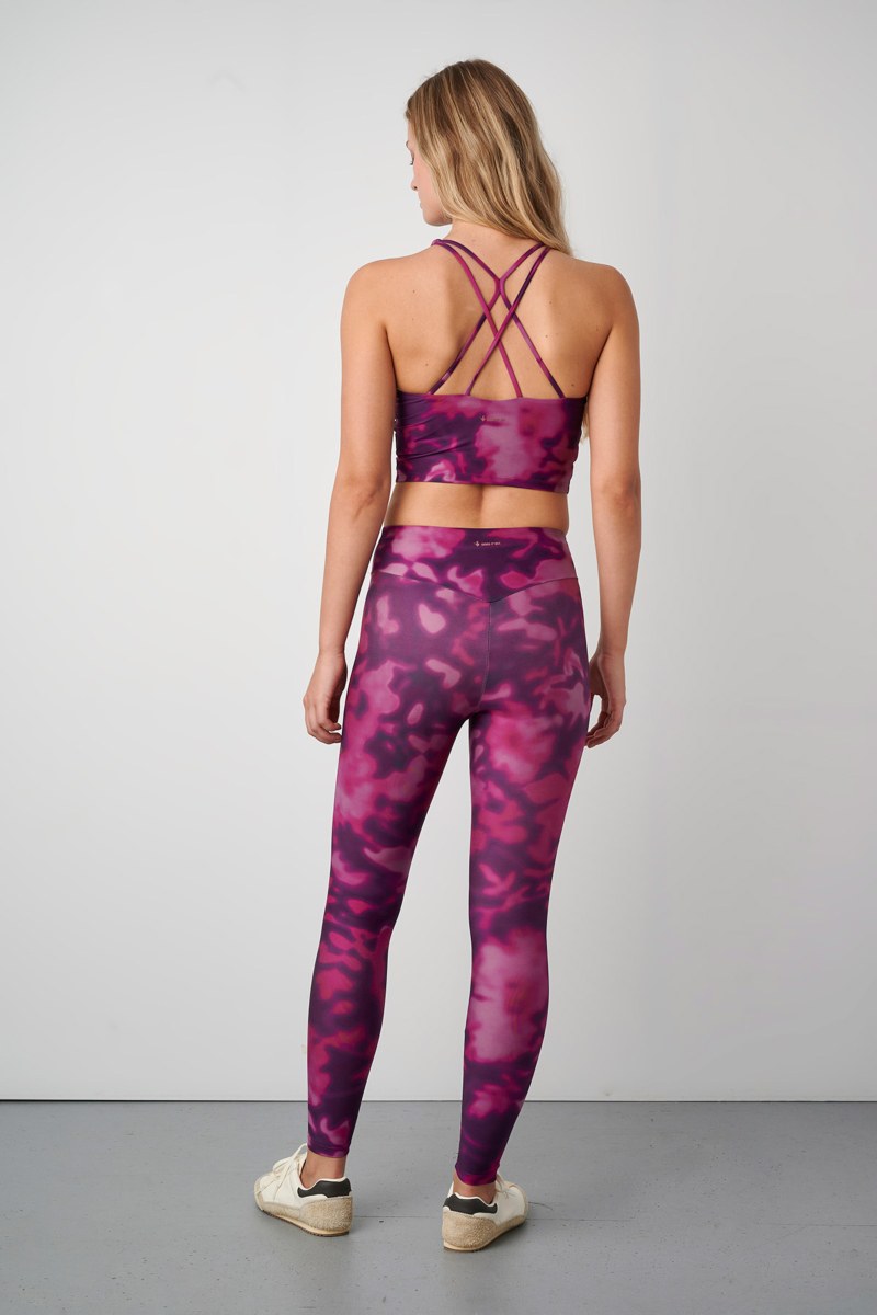 VINTAGE STYLE PRINTED SPORTS CROP TOP WITH STRAPPY CROSSED BACK-24868105-845