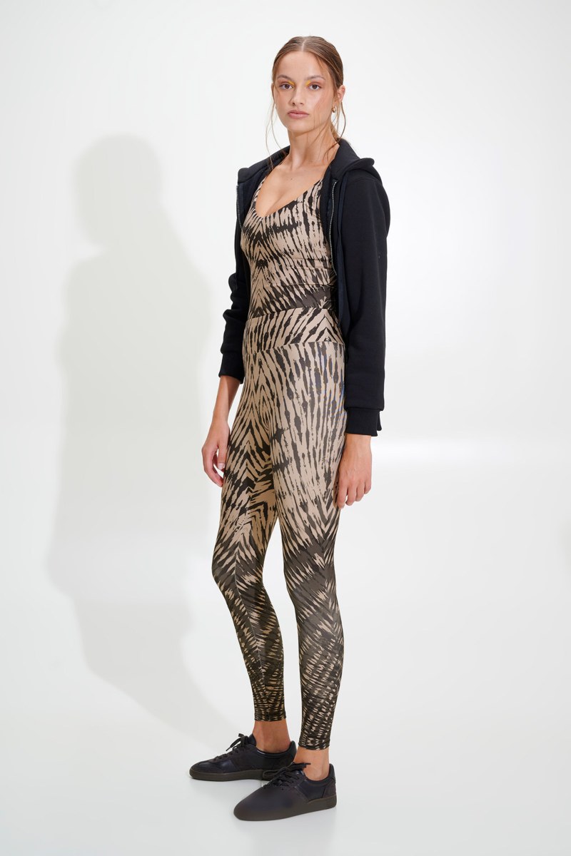 PRINTED SPORTS CROP TOP WITH INNER CUPS-24868106-103